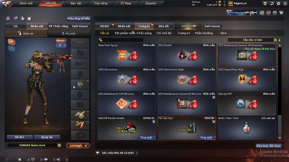 shop acc cf uy tin gia re